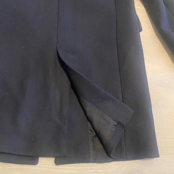 ZARA black wool single breasted coat in size S - Picture 3 of 5